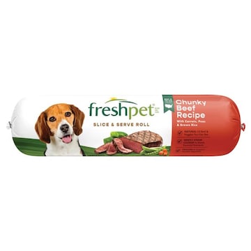 Freshpet Healthy & Natural Dog Food, Fresh Beef Roll, 1.5lb