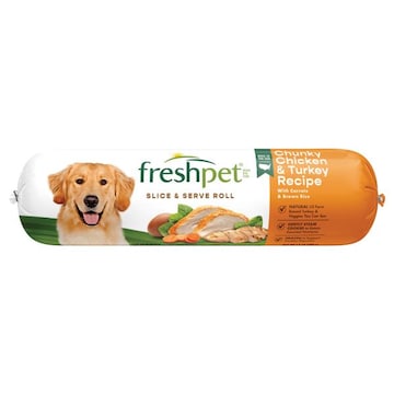 Freshpet Healthy & Natural Dog Food, Fresh Chicken & Turkey Roll, 1.5lb