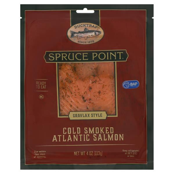 Ducktrap Spruce Point Salmon, Atlantic, Cold Smoked, Gravlax Style
