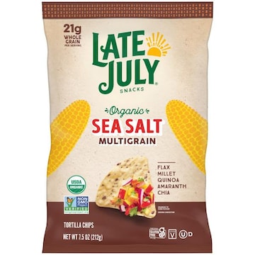 LATE JULY® Snacks Sea Salt Tortilla Chips