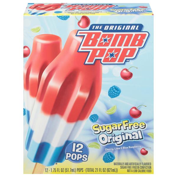 Bomb Pop Pops, Original, Sugar Free | Publix Super Markets