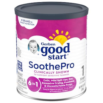 Gerber Good Start Infant Formula with Iron, SoothePro, Milk Based Powder, Stage 1 (0 to 12 Months)