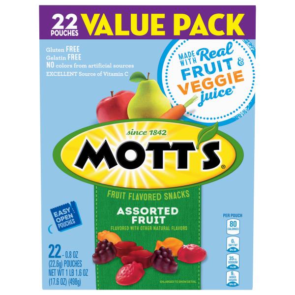 Mott's Assorted Fruit Fruit Flavored Snacks Value Pack | Publix