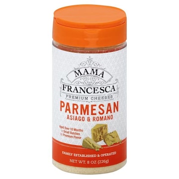 Mama Francesca Cheese, Grated, Parmesan, Asiago & Romano