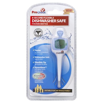 ProCheck Thermometer, Dishwasher Safe, 8 Second Flexible