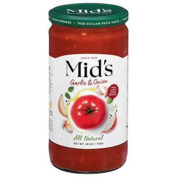 Mid's Pasta Sauce, Garlic & Onion