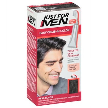 Just For Men Easy Comb-In Color, Real Black A-55