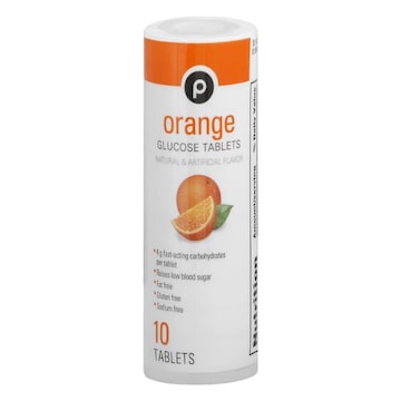 Publix Orange 10ct Glucose Tubes