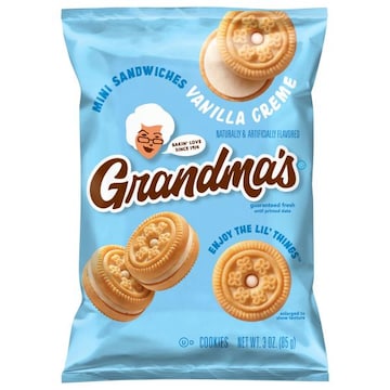 Grandma's Vanilla Creme Mini Sandwiches Cookies