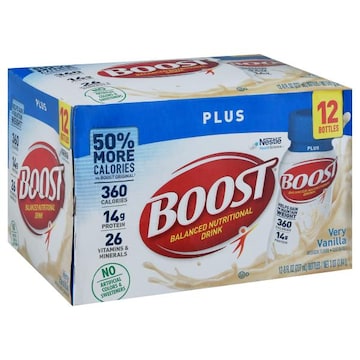 Boost Plus Nutritional Drink, Very Vanilla, Balanced