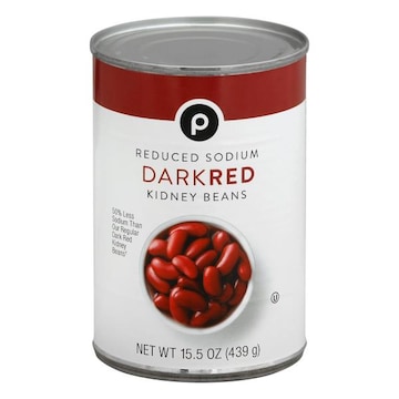 Publix Kidney Beans, Reduced Sodium, Dark Red