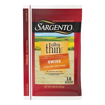 Sargento Ultra Thin Sargento® Swiss Natural Cheese Ultra Thin® Slices, 18 slices