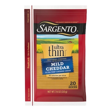 Sargento Ultra Thin Sargento® Mild Natural Cheddar Cheese Ultra Thin® Slices, 20 slices