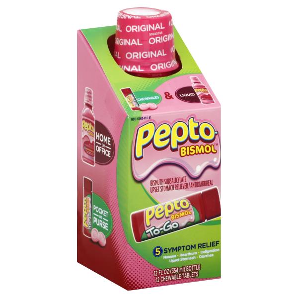 PeptoBismol Stomach Reliever Kit, Chewables & Liquid Publix Super