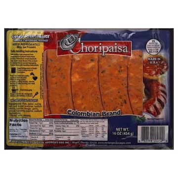 Choripaisa Pork Sausage, Cured