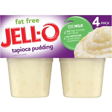 Jell-O Tapioca Fat Free Ready-to-Eat Pudding Cups Snack
