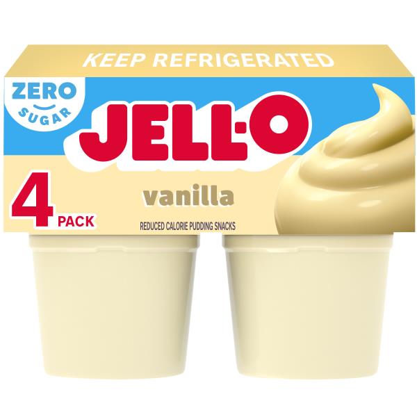 Jell-O Zero Sugar Vanilla Pudding Snack Cups | Publix Super Markets