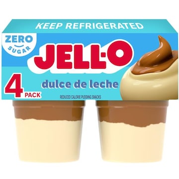 Jell-O Dulce de Leche Sugar Free Ready-to-Eat Pudding Cups Snack