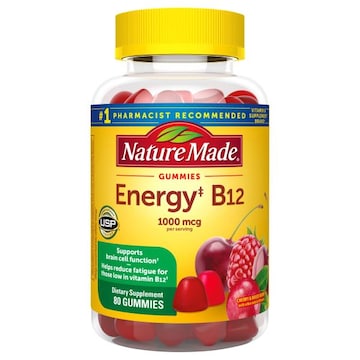 Nature Made Energy B12, 1000 mcg, Gummies, Cherry & Mixed Berry