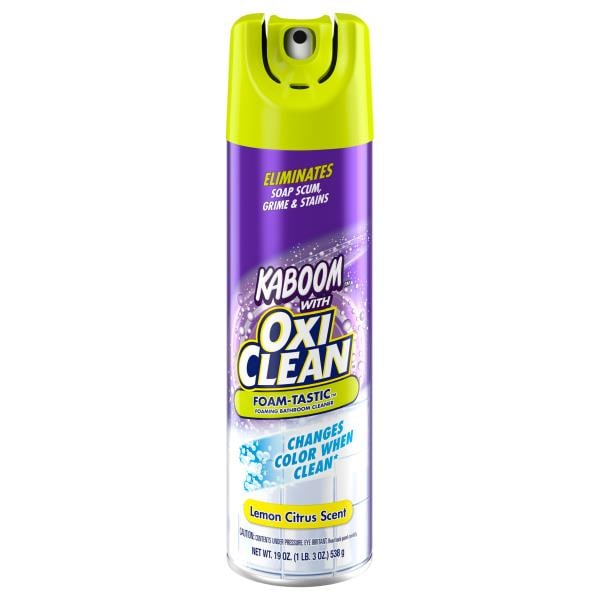 Oxi Clean Foam-Tastic Foaming Bathroom Cleaner, Lemon Citrus Scent