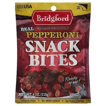 Bridgford Pepperoni, Real, Snack Bites