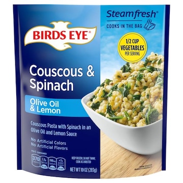 Birds Eye Steamfresh Couscous & Spinach, Olive Oil & Lemon