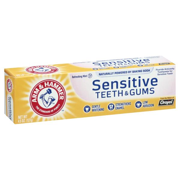 Arm & Hammer Toothpaste, Sensitive, Refreshing Mint Publix Super Markets