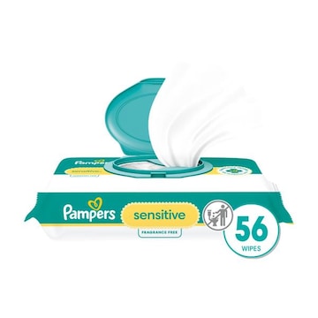 Pampers Sensitive Baby Wipes 56 Count, 1X