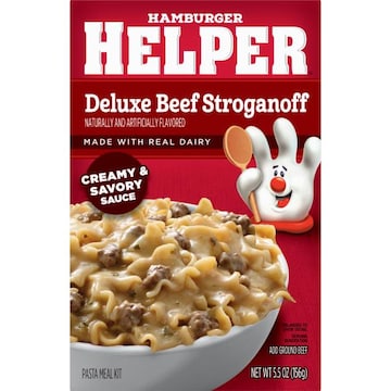 Hamburger Helper Pasta Meal Kit, Deluxe Beef Stroganoff