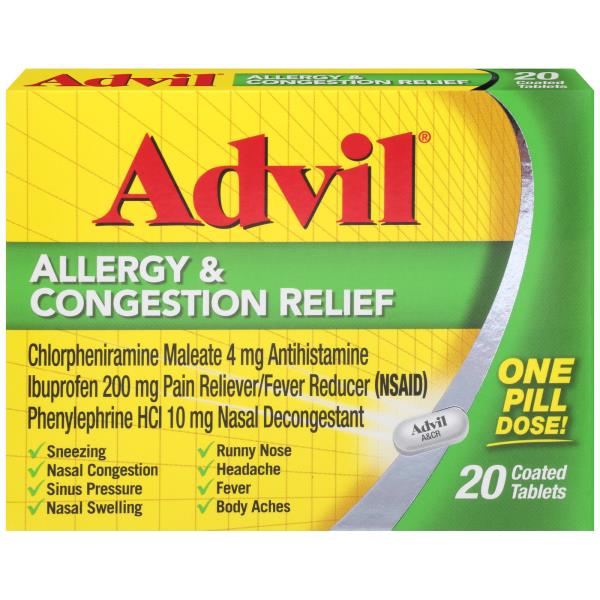 Advil Allergy and Congestion Relief Medicine Publix Super Markets