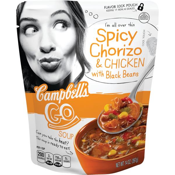 Campbell's® Go Spicy Chorizo & Chicken with Black Beans Soup Publix