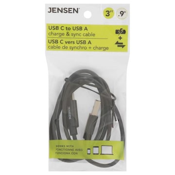 Jensen Charge & Sync Cable, 3 Feet