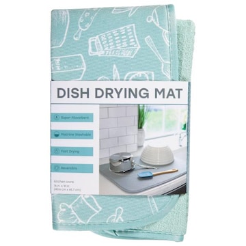 Schroeder & Tremayne Dish Drying Mat, Kitchen Icons
