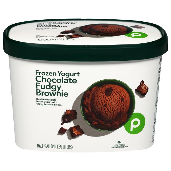 Publix Frozen Yogurt, Chocolate Fudgy Brownie Publix Super Markets