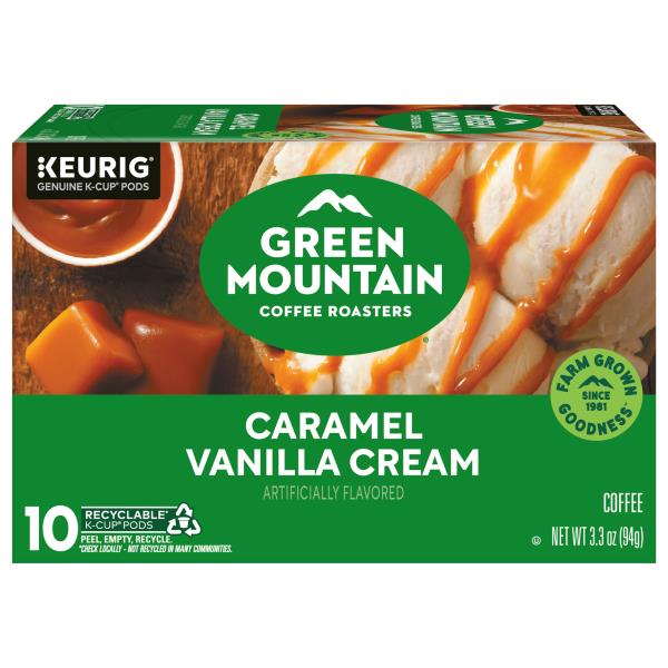 Green Mountain Coffee Roasters Coffee, Caramel Vanilla Cream, KCup