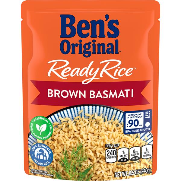 Uncle Bens Ready Rice Pouch, Brown Basmati Publix Super Markets