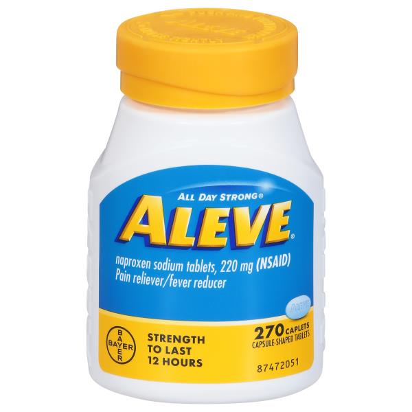 Aleve Pain Reliever/Fever Reducer, Caplets | Publix Super Markets