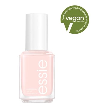 Essie  salon-quality nail polish, vegan, sheer pale pink Mademoiselle