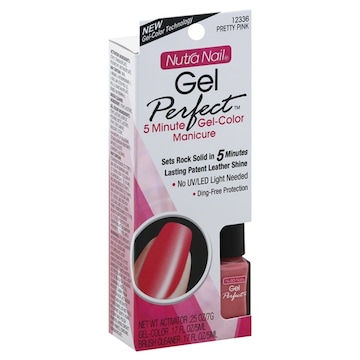Nutra Nail Gel Perfect Manicure, 5 Minute Gel-Color, Pretty Pink 12336