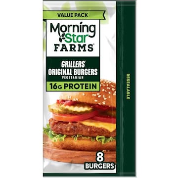 MorningStar Farms Veggie Burgers Grillers Original, Vegetarian Meat