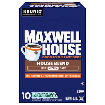 Maxwell House K-Cup Pods Medium House Blend Coffee