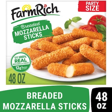 Farm Rich Mozzarella Sticks, Breaded, Party Size