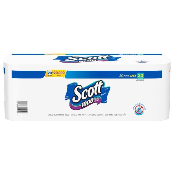 Scott Bathroom Tissue, Unscented, One-Ply | Publix Super Markets