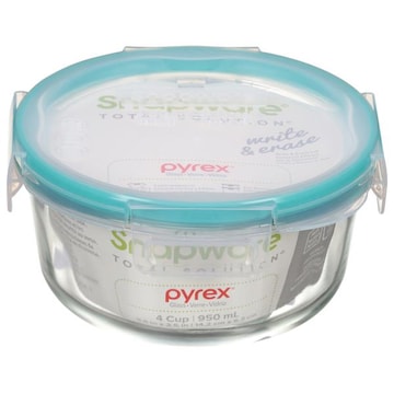 Snapware Total Solution Food Storage Container, Glass, 4 Cup