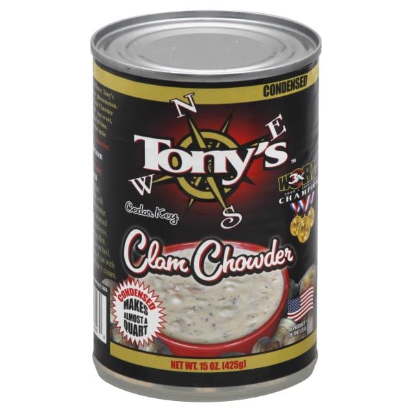 Tonys Cedar Key Chowder, Clam, Condensed Publix Super Markets