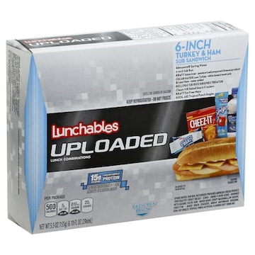 Lunchables Uploaded Turkey & Ham Sub Convenience Meals