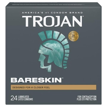 Trojan Bareskin Lubricated Latex Condoms