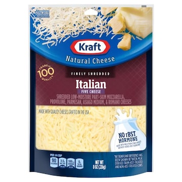 Kraft Italian Low-Moisture Part-Skim Five Cheese Finely Shredded Cheese