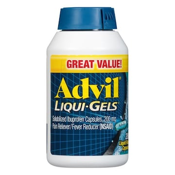 ADVIL Liqui-Gels Liqui-Gels Pain Reliever and Fever Reducer, Ibuprofen 200mg for Pain Relief - 200 Liquid Filled Capsules