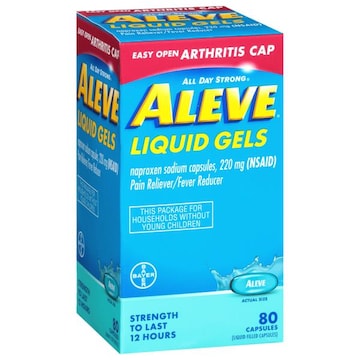 Aleve All Day Strong Naproxen Sodium, 220 mg, Liquid Gels, Capsules